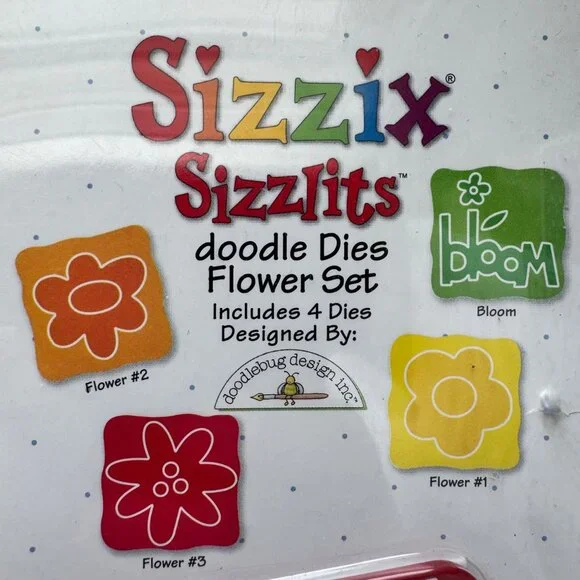 3 Sizzix Sizzlits Christmas Snow Flower 4 Pack Dies  9620 9701 9626 Scrapbooking - Picture 3 of 14
